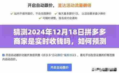 如何预测并了解拼多多商家实时收款状态(以2024年12月18日为例,实时收款功能解析)