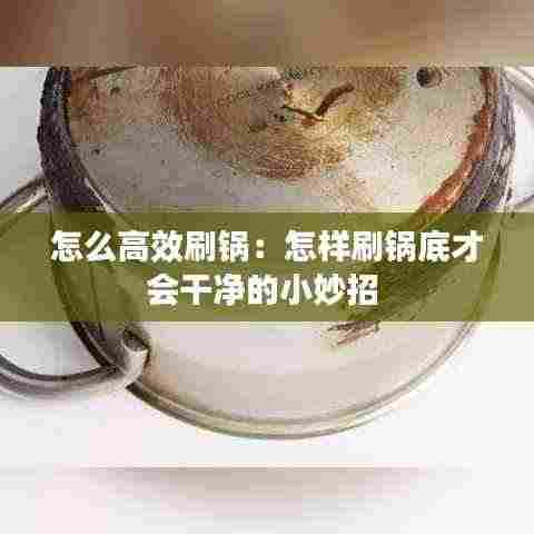 怎么高效刷锅:怎样刷锅底才会干净的小妙招