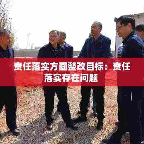 责任落实方面整改目标:责任落实存在问题