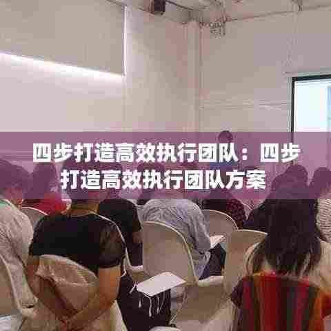 四步打造高效执行团队：四步打造高效执行团队方案 