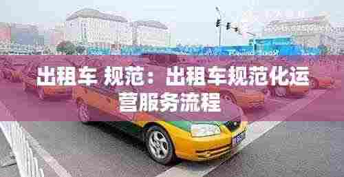 出租车 规范:出租车规范化运营服务流程