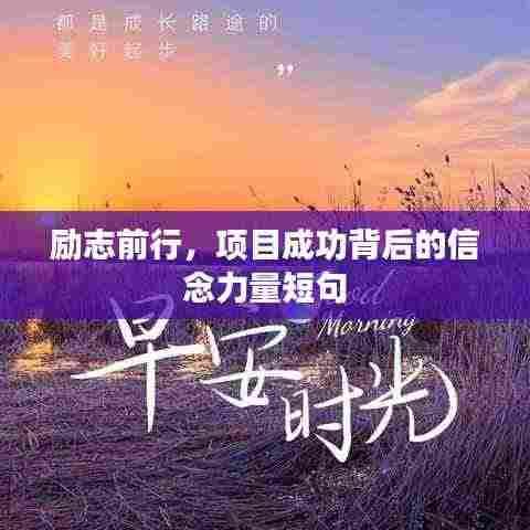 励志前行,项目成功背后的信念力量短句