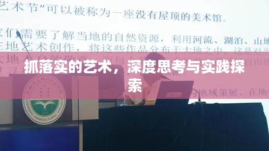 抓落实的艺术,深度思考与实践探索