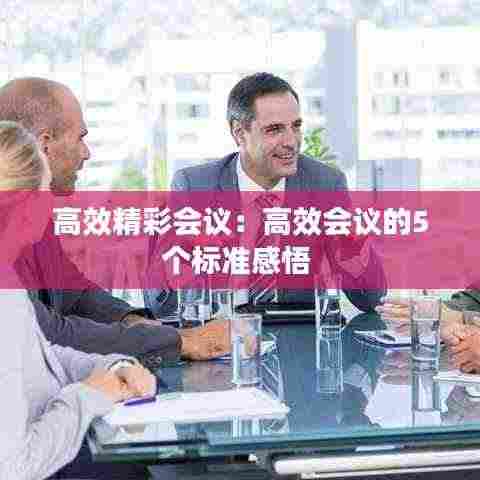 高效精彩会议：高效会议的5个标准感悟 