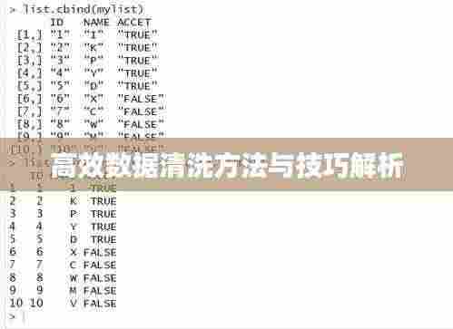 高效数据清洗方法与技巧解析