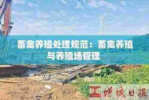 畜禽养殖处理规范:畜禽养殖与养殖场管理