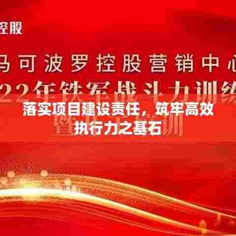 落实项目建设责任,筑牢高效执行力之基石