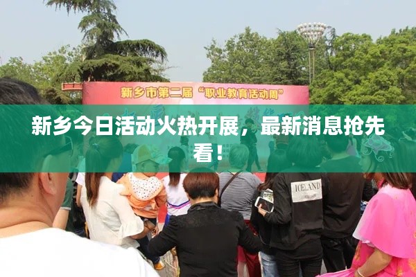 新乡今日活动火热开展,最新消息抢先看!