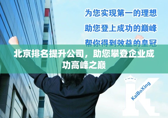 北京排名提升公司,助您攀登企业成功高峰之巅
