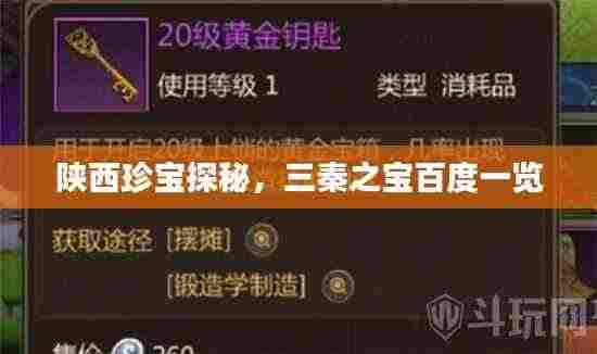 陕西珍宝探秘,三秦之宝百度一览