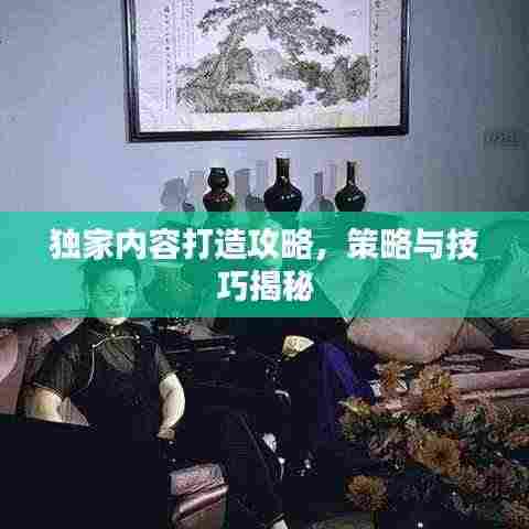 独家内容打造攻略,策略与技巧揭秘